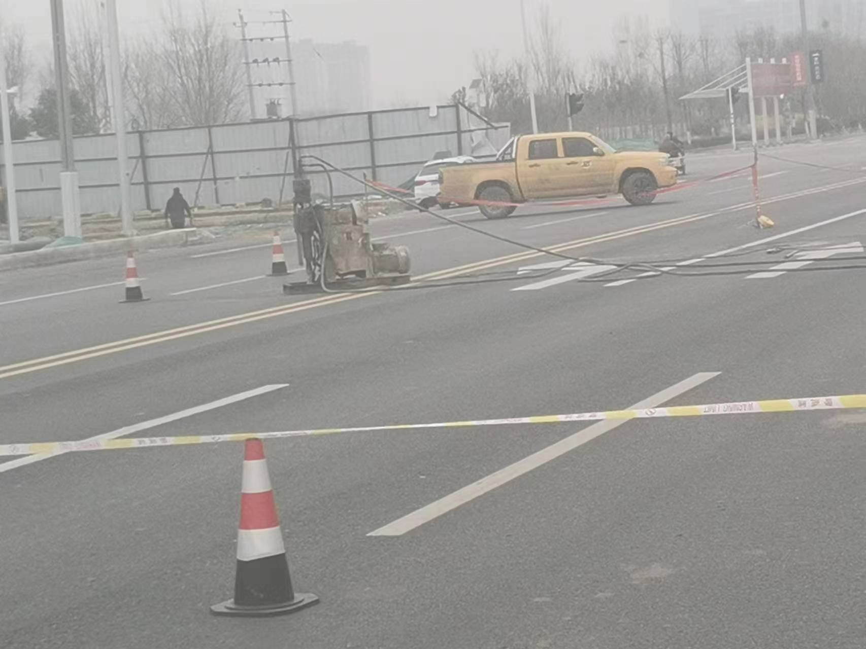 鹿泉马路注浆